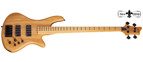 Schecter DIAMOND SERIES  Stiletto Session-4 Fretless 4-String Electric Bass Guitar 