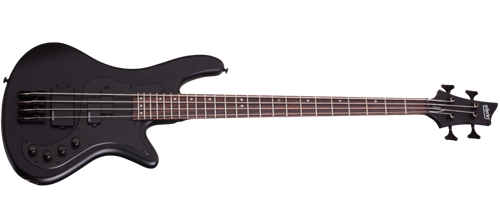 Schecter    DIAMOND SERIES Stiletto Stealth Satin Black  4-String Electric Bass Guitar  