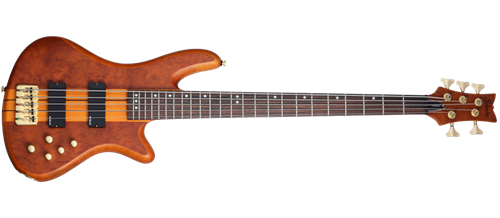 Schecter DIAMOND SERIES Stiletto Studio-5    Honey Satin Natural    5-String Electric Bass Guitar