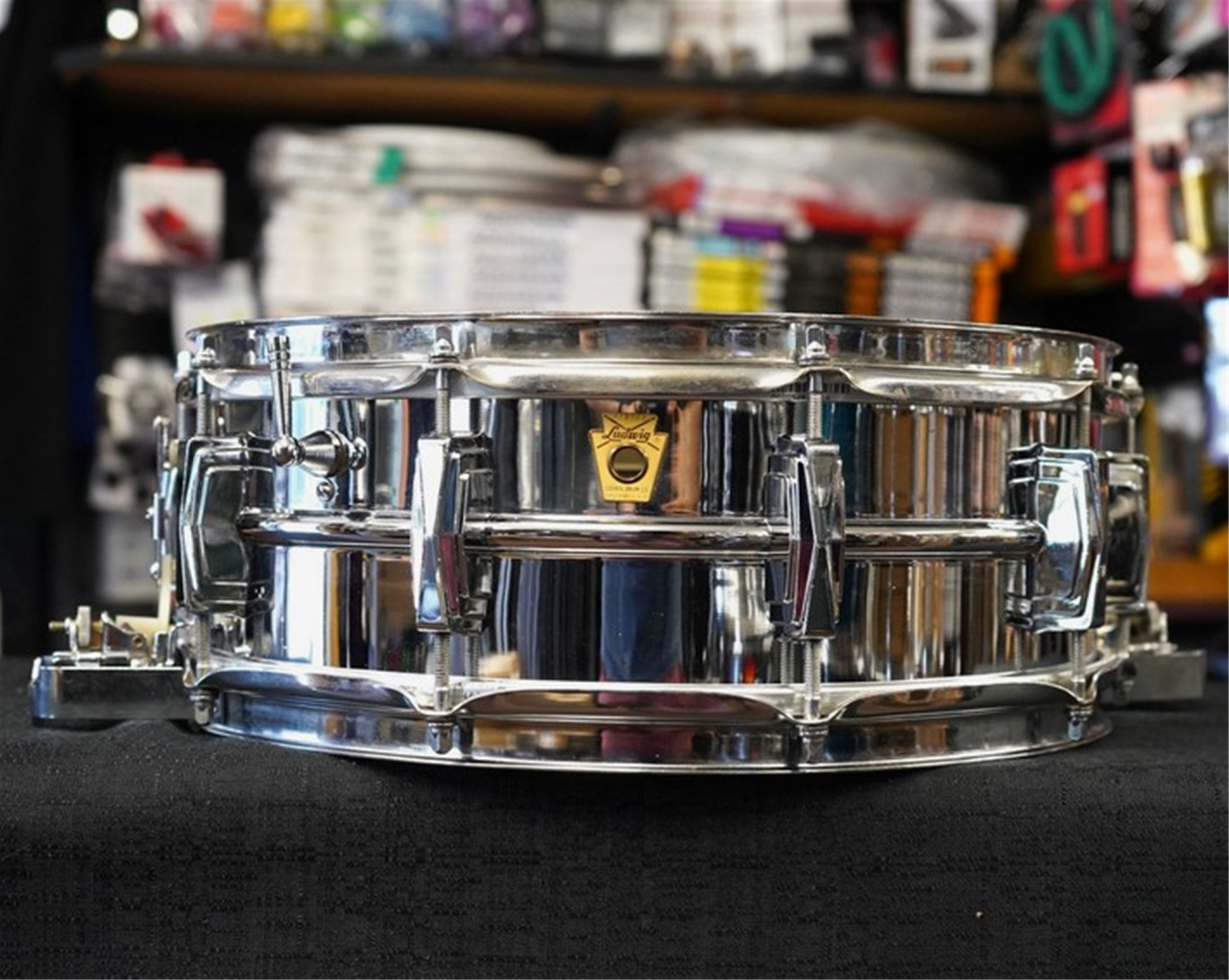 Vintage 1966 Ludwig USA Super Sensitive 5x14" Steel Snare Drum - ALL ORIGINAL