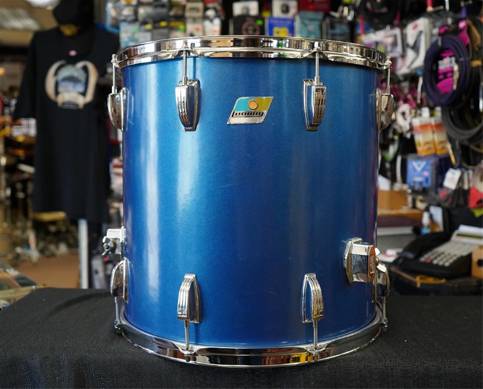 USED - Vintage Ludwig USA 16x16" Maple Floor Tom w/ Legs (1971)