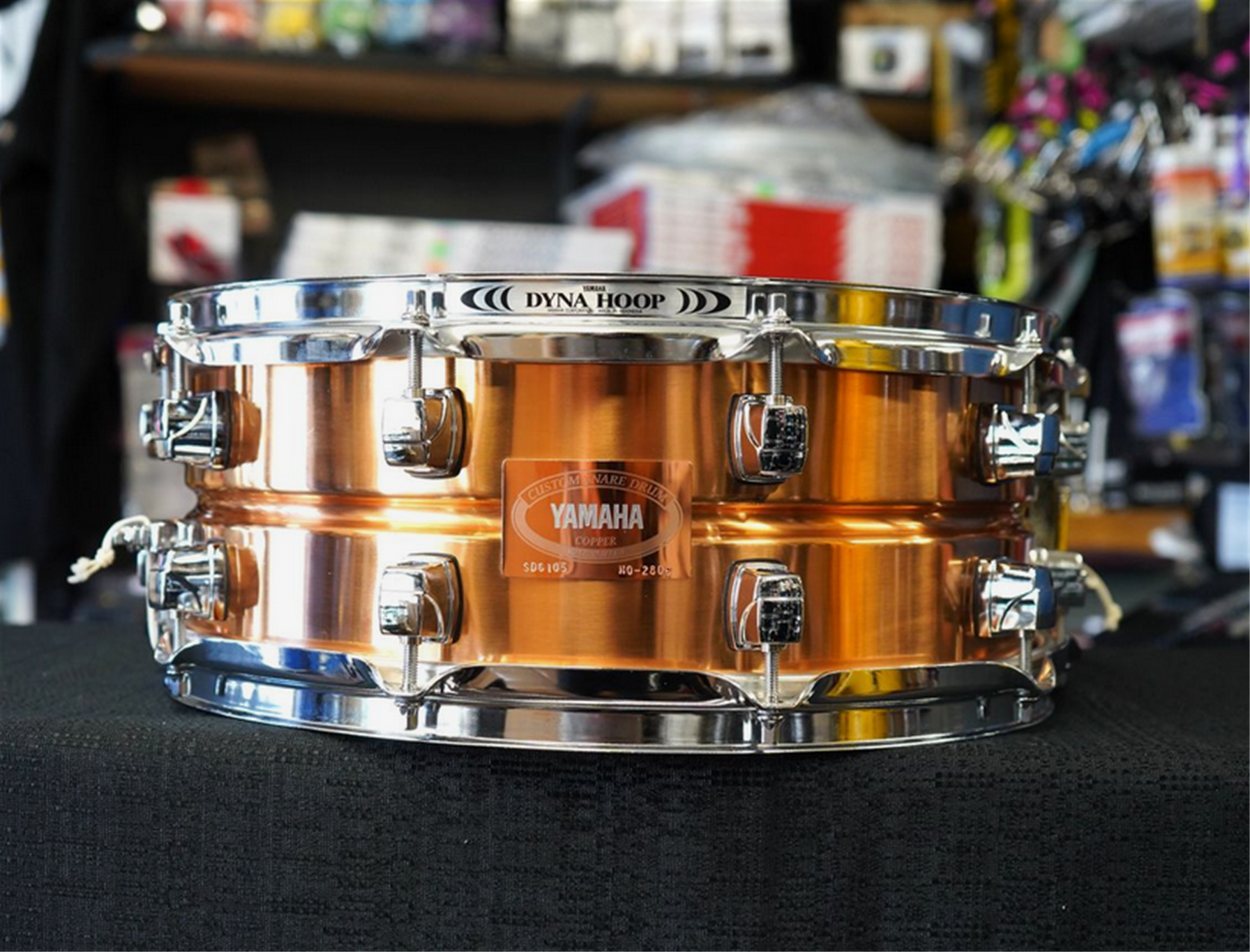 USED - Vintage Yamaha/Japan SD-6105 Copper Shell 5.5x14'' Snare Drum w/ Dyna Hoops