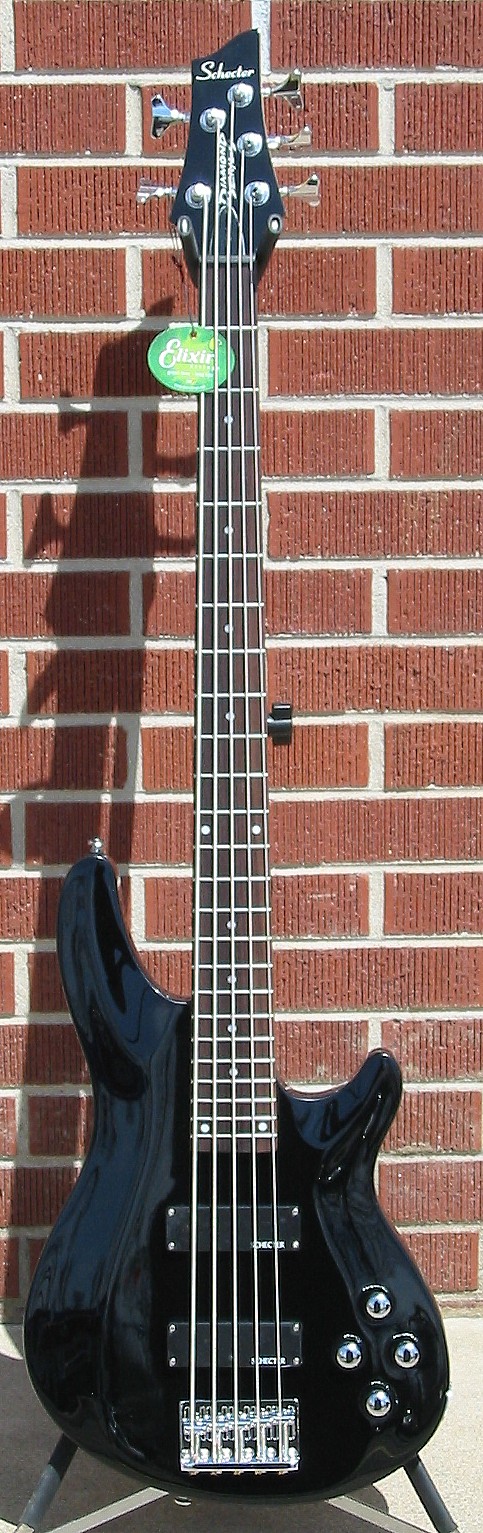 Schecter DIAMOND SERIES Omen-5    Black      5-String Electric Bass Guitar