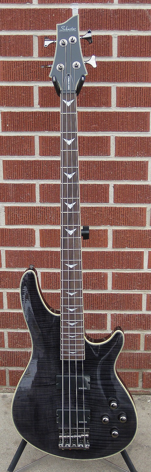 Schecter DIAMOND SERIES OMEN EXTREME-4 See Thru Black 4-String 
