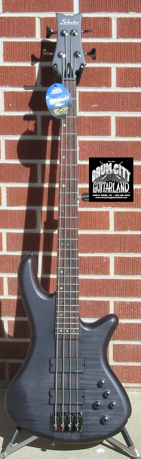 Schecter DIAMOND SERIES Stiletto Studio-4 See Thru Black Satin 4 