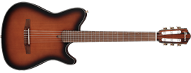 IBANEZ FRH10N BSF Brown Sunburst Flat 6-String Classical Electric Guitar  