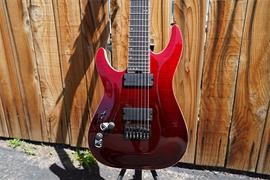 Schecter DIAMOND SERIES SLS Elite C-7 Blood Burst  Left Handed 7-String Electric Guitar  