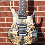 Dean USA Exile-7  w/Kahler   Blue Dyed Burl   7-String Electric Guitar 2025