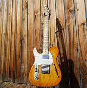 G&L USA ASAT Classic Semi-Hollow  Honeyburst Left Handed 6-String Electric Guitar 2024