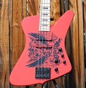 Dean USA Custom Elliott Rubinson Tribute Hybrid Fiesta Red 4-String Electric Bass Guitar 2025