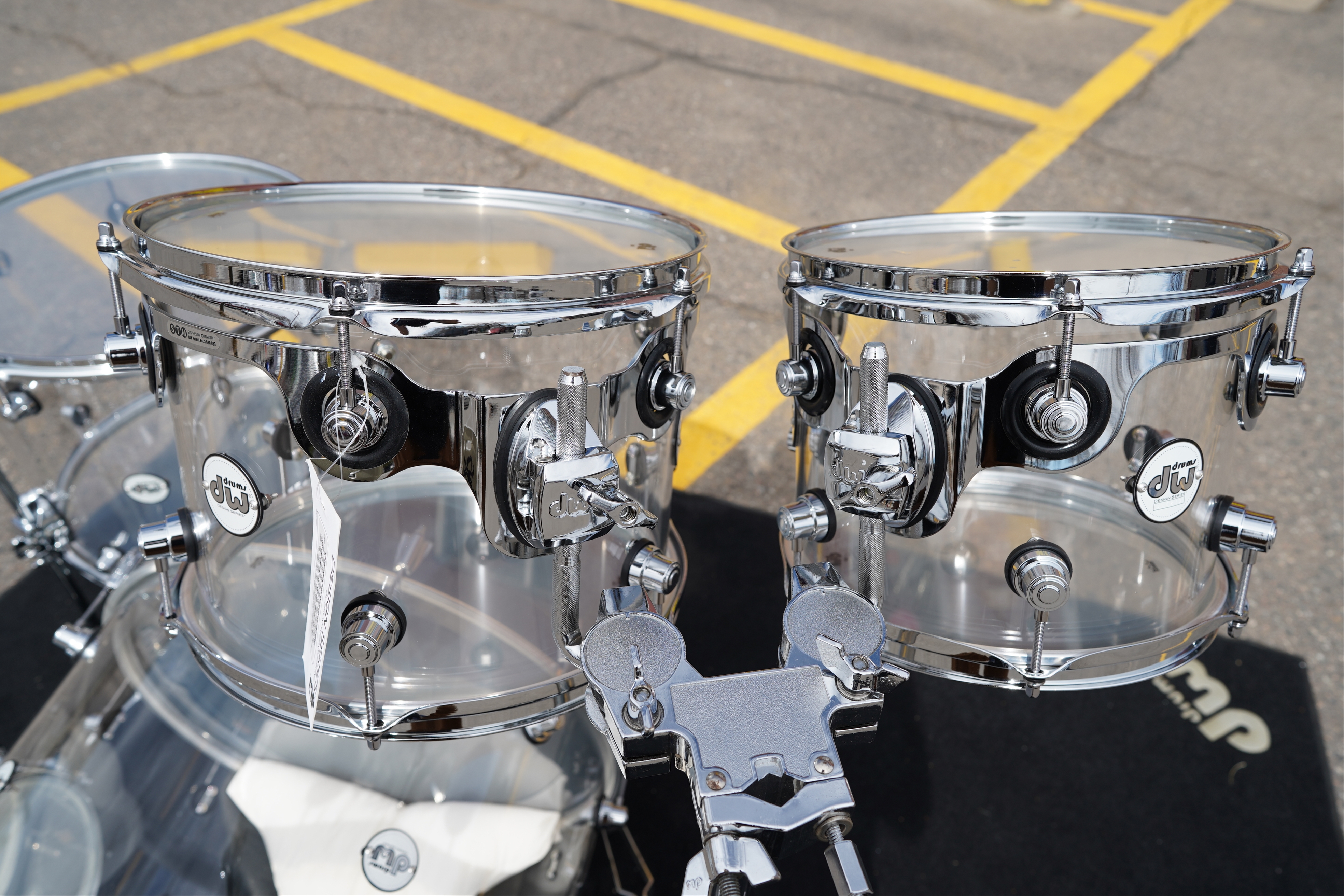 DW Design Series 5pc Clear Acrylic Shell Pack