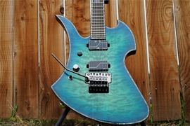 B.C. Rich Mockingbird Extreme FR Cyan Blue  Left Handed 6-String Electric Guitar