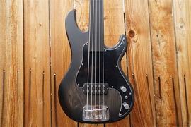 G&L USA Kiloton-5 Fretless/Unlined  Blackburst Satin Frost 5-String Electric Bass Guitar 2022