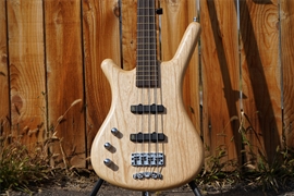 Warwick German Pro Series Corvette Ash Natural Trans Satin  Left-Handed 4-String Electric Bass  