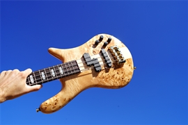 Spector Euro4LX Poplar Burl Natural Gloss EURO4LXPOPB 4-String Electric Bass Guitar 2022