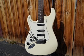 G&L USA Legacy HSS Vintage White Left Handed 6-String Electric Guitar 2022