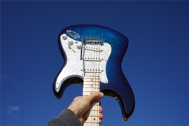 G&L USA Fullerton Deluxe S-500 Blueburst 6-String Electric Guitar  