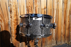 DW USA Collectors Series - Black Galaxy Finish ply - 7 x 14" Pure Maple SSC/VLT Shell With Ring's Snare Drum