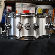 DW USA Collectors Series 6.5x14'' Thin Aluminum 1MM Shell Snare Drum w/ Chrome Hdw.