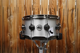 DW USA Collectors Series - Aluminum 6.5 x 14" Snare Drum - Wrinkle Coat Finish w/ Black Nickel Hdw.