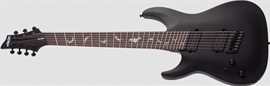 Schecter DIAMOND SERIES Damien-7 Multiscale Satin Black Left Handed 7-String Electric Guitar  