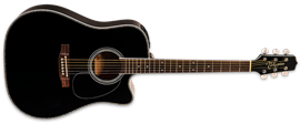 Takamine EF341DX  Black 6-String Acoustic Electric Guitar 2023