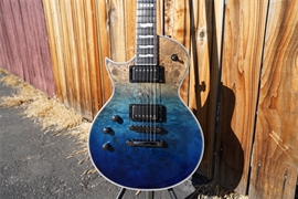 ESP E-II Eclipse Blue Natural Fade Left Handed 6-String Electric Guitar 2024