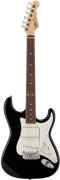 G&L USA Fullerton Deluxe Legacy Black/Caribbean Rosewood  6-String Electric Guitar  