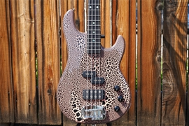 G&L USA Custom Shop LB-100 Sunset Coral Andromeda Crackle 4-String Electric Bass Guitar 2025