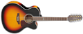 Takamine GJ72CE-12 Brown Sunburst  12-String Acoustic Electric Guitar  