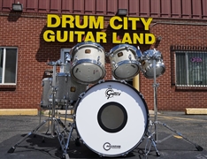 USED - Gretsch USA Custom Series 6pc Maple Shell Pack - Silver Glass Glitter Wrap | 8, 10, 12, 14, 16, 22"