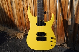 Schecter USA CUSTOM SHOP Keith Merrow KM-7 Stage Yellow Satin 7-String Electric Guitar 2024