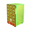 Tycoon Percussion TKXNG-29 Acrylic Neon Green Cajon Drum 