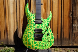 Schecter USA CUSTOM SHOP Sunset Extreme FR/S Green and Gold Satin Crackle 6-String Electric Guitar 2025