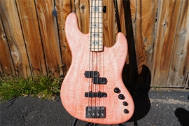 Spector USA Coda 4 DLX Trans Pink Stain Matte 4-String Bass Guitar