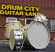 USED - 1960s Vintage German Vox Trixon 4pc Beechwood Shell Pack - White Marine Pearl