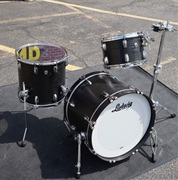 USA/Ludwig #L7340 Classic Oak Series 3Pc. Downbeat Shell Pack - Black Smoke Oak Oil Finish