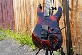 ESP USA M-I NTB  FR Blood Splatter Black Gloss   6-String Electric Guitar 2023