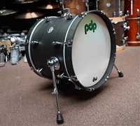 PDP Concept Maple Classic Series | Ebony Stain Oil | 18" Bass Drum w/ Mount