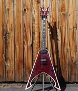 DEAN USA Custom Shop Michael Amott Tyrant Burgundy/White 6-String Electric Guitar