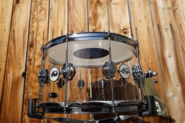 DW Design Series Clear Acrylic 8x14'' 10 Lug -Snare Drum
