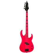Dean Custom Zone Fluoresent Pink 4-String Electric Bass Guitar 2023