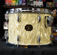 USED - Vintage 1970s Gretsch USA 14" Maple Tom - Yellow Satin Flame | 10x14"