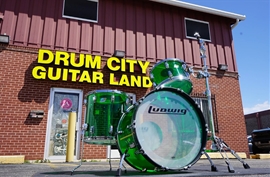 Ludwig USA Green Vistalite 3pc FAB Shell Pack | 13", 16", 22"