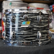 Vintage 1970s Ludwig USA 12" Maple/Mahogany Tom - Black Oyster Pearl | 8x12"