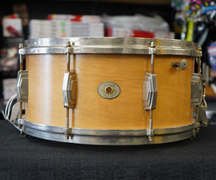 USED - 1940 Ludwig & Ludwig USA Chicago 6.5x14" Maple/Poplar Snare Drum - Satin Natural Maple