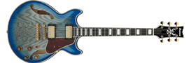 IBANEZ AM93QA JBB Jet Blue Burst 6-String Electric Guitar 2026