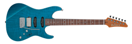 IBANEZ Signature MMN1 Martin Miller Trans Aqua Blue 6-String Electric Guitar