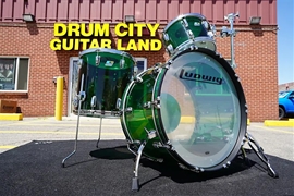 Ludwig USA Green Vistalite 50th Anniversary Pro Beat Outfit 3pc Shell Pack (Limited Edition - 2022)