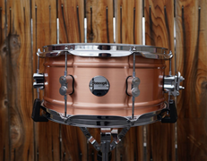 PDP Natural Satin Brushed Copper Shell 6.5 x 14" Snare Drum